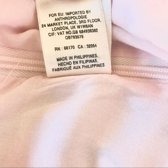 Anthropologie Akemi + Kin Adia Jumpsuit Light Pink Floral Linen Blend Size 4 - Picture 12 of 15